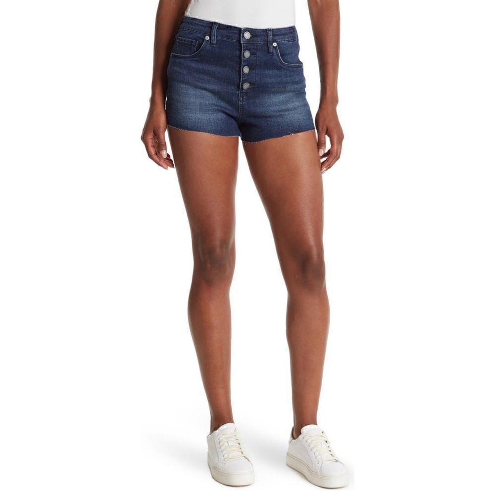 NWT [BLANKNYC] The Lennox High-Rise Cuttoff Button Fly Denim Shorts